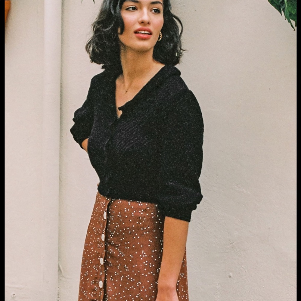ISO Rouje Elvira Cardigan size 36 in black or ecru